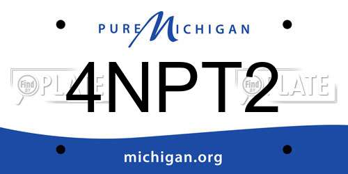 4NPT2 Michigan License Plate
