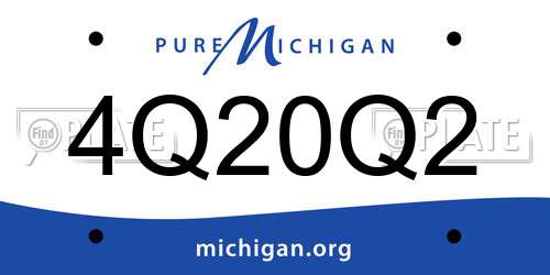 4Q20Q2 Michigan License Plate
