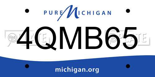 4QMB65 Michigan License Plate