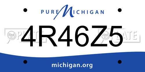 4R46Z5 Michigan License Plate