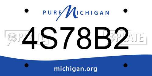 4S78B2 Michigan License Plate
