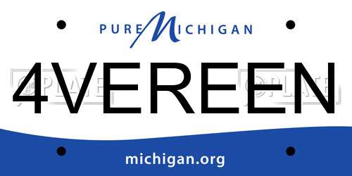 4VEREEN Michigan License Plate