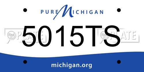 5015TS Michigan License Plate