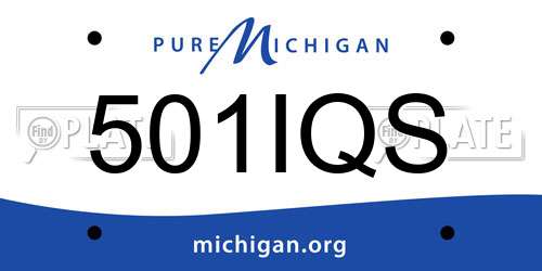 501IQS Michigan License Plate