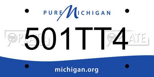501TT4 Michigan License Plate