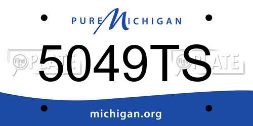 5049TS Michigan License Plate