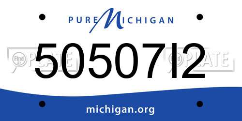 50507I2 Michigan License Plate