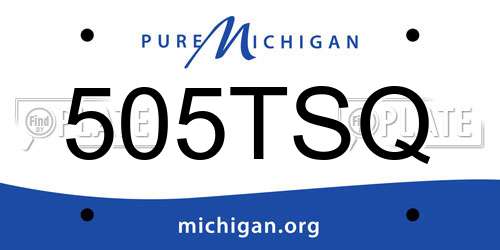 505TSQ Michigan License Plate