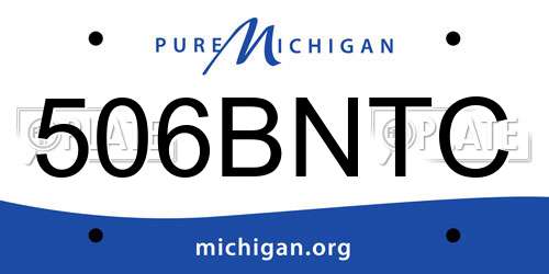 506BNTC Michigan License Plate