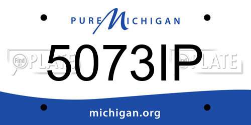 5073IP Michigan License Plate