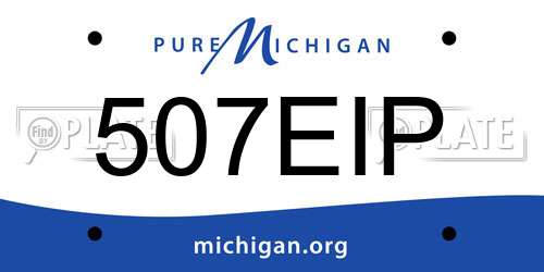 507EIP Michigan License Plate