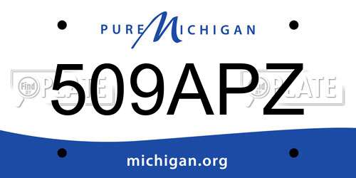 509APZ Michigan License Plate