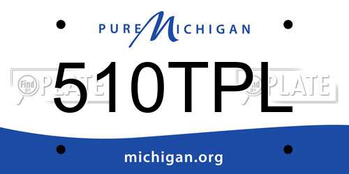 510TPL Michigan License Plate