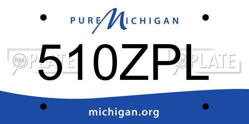 510ZPL Michigan License Plate