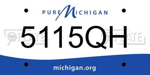 5115QH Michigan License Plate