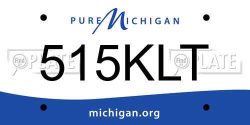 515KLT Michigan License Plate