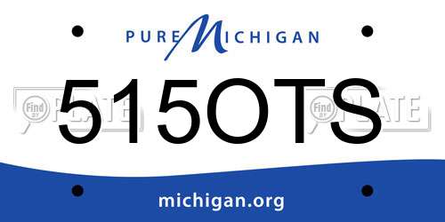 515OTS Michigan License Plate
