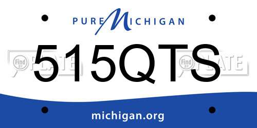 515QTS Michigan License Plate