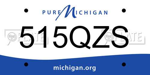 515QZS Michigan License Plate