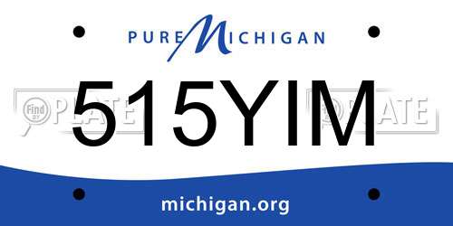 515YIM Michigan License Plate