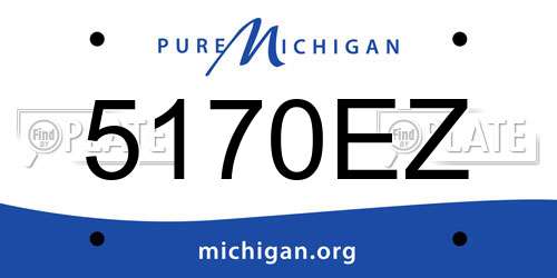 5170EZ Michigan License Plate