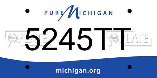 5245TT Michigan License Plate