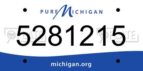 5281215 Michigan License Plate