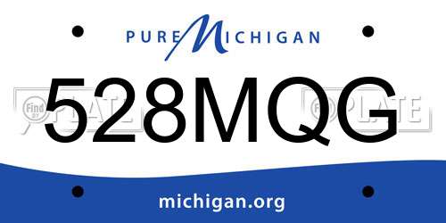 528MQG Michigan License Plate