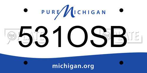 531OSB Michigan License Plate