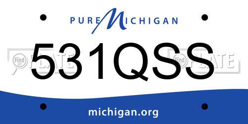 531QSS Michigan License Plate