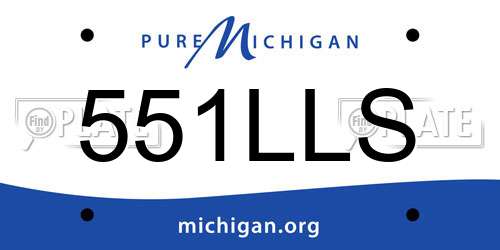 551LLS Michigan License Plate