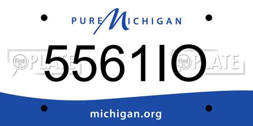 5561IO Michigan License Plate