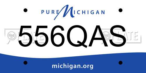 556QAS Michigan License Plate