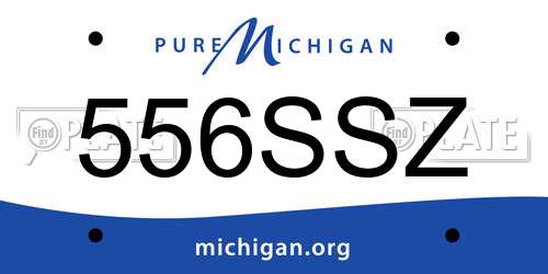 556SSZ Michigan License Plate