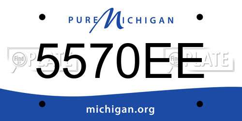 5570EE Michigan License Plate