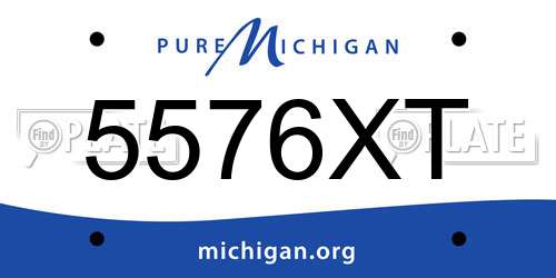 5576XT Michigan License Plate