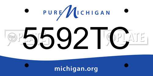 5592TC Michigan License Plate