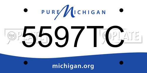 5597TC Michigan License Plate