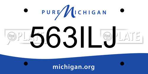 563ILJ Michigan License Plate