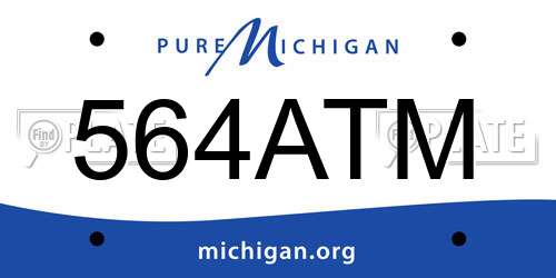 564ATM Michigan License Plate