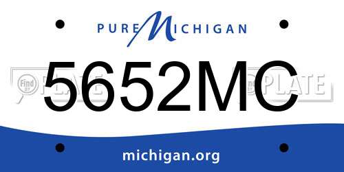 5652MC Michigan License Plate