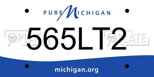 565LT2 Michigan License Plate