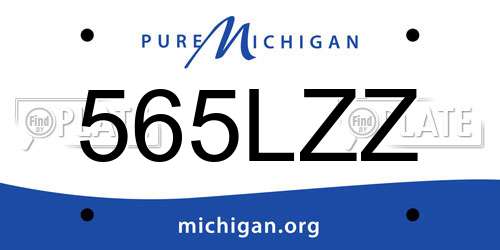 565LZZ Michigan License Plate