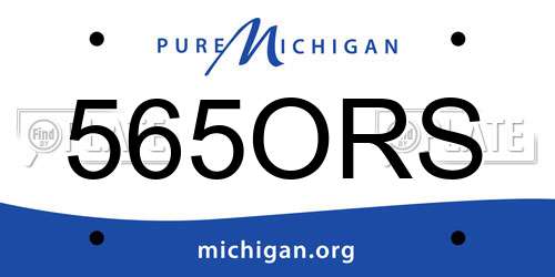565ORS Michigan License Plate
