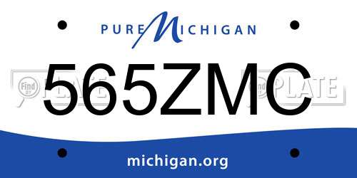 565ZMC Michigan License Plate