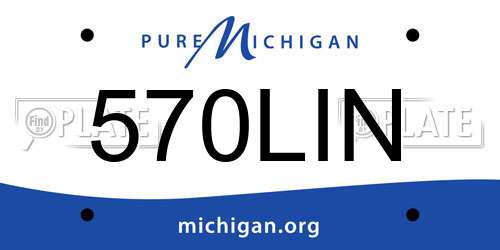 570LIN Michigan License Plate