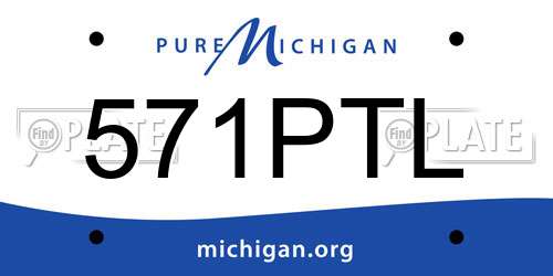 571PTL Michigan License Plate