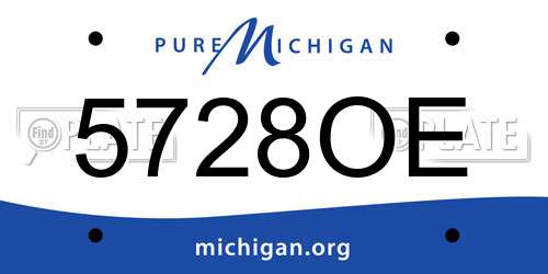5728OE Michigan License Plate