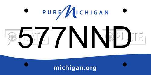 577NND Michigan License Plate