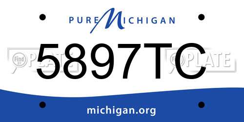 5897TC Michigan License Plate